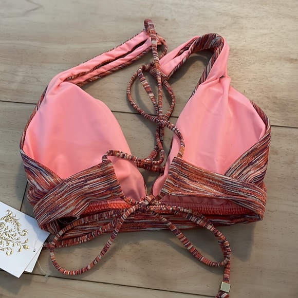🌴 BECCA Swim Top 🌴Bikini padded beautiful NWT! Size Small - Picture 2 of 10